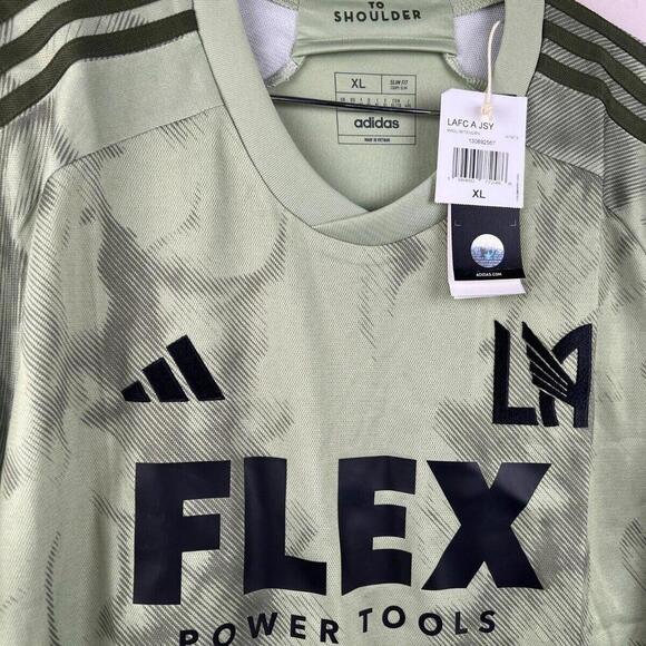 LAFC Away Jersey 2023/24 Adidas Men’s Size XL Slim Fit Green Flex Sponsor Soccer - Picture 6 of 6